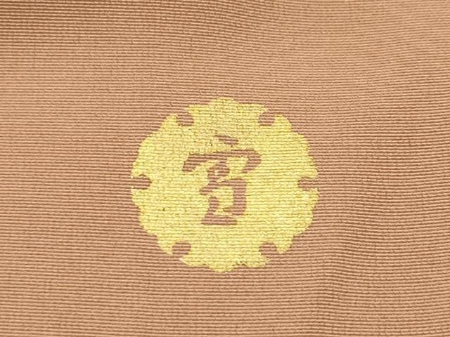 平和屋本店●極上 ジャパンオートクチュール 渡辺雪三郎 訪問着・袋帯セット 吉祥草木文 金彩 焦香色地 逸品 CZAA5222s6