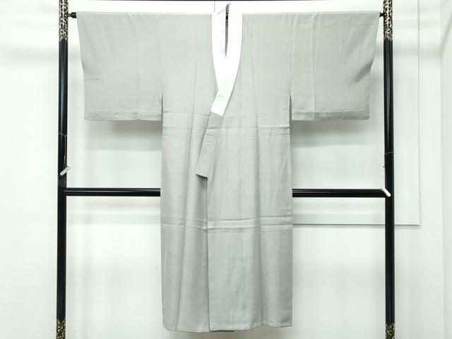 平和屋着物●極上 男性 色紋付・長襦袢セット 着物:肥後煤竹色 襦袢:灰汁色 逸品 CZAA5226s6
