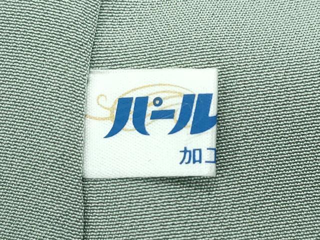 平和屋本店●極上 訪問着・長襦袢セット 駒刺繍 草花風景文 金彩 鬼しぼ縮緬 青白橡色地 逸品 未使用 CZAA5244s6