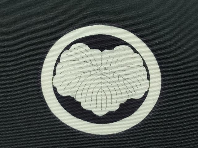 平和屋本店●極上 男性 黒紋付 羽織・長襦袢セット 羽裏:人物文 近鉄扱い 逸品 CZAA5246s6