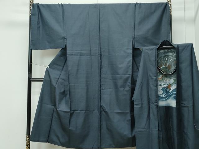 平和屋着物●極上 男性 本場大島紬 アンサンブル キングサイズ 100亀甲 総詰め 逸品 未使用 CZAA5259s6