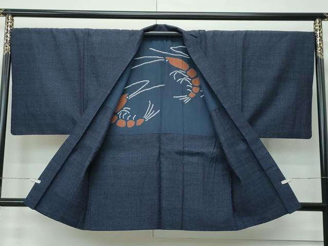 平和屋着物●極上 男性 結城紬 アンサンブル 杢 逸品 CZAA5260s6