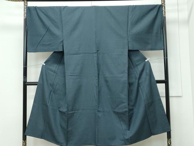 平和屋着物●極上 男性 お召 キングサイズ 120亀甲 逸品 CZAA5263s6