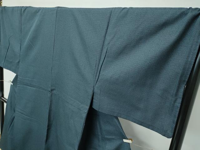 平和屋着物●極上 男性 お召 キングサイズ 120亀甲 逸品 CZAA5263s6