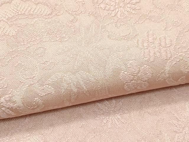 平和屋着物●極上 色無地 肉色 松竹梅花唐草地紋 逸品 CZAA5270s6