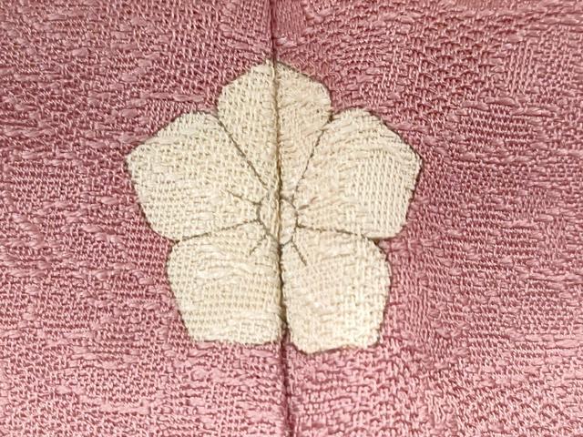 平和屋着物●極上 色無地 鴇浅葱色 草花地紋 逸品 未使用 CZAA5272s6