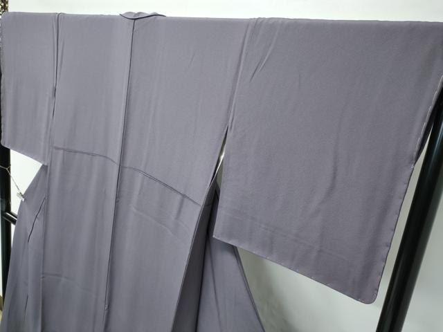 平和屋着物●極上 色無地 煤色 逸品 未使用 CZAA5278s6