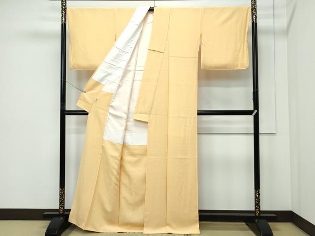 平和屋着物●極上 色無地 飴色 小田急百貨店扱い 逸品 未使用 CZAA5279s6