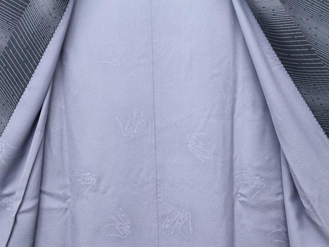 平和屋着物∞極上 世界的友禅作家 千地泰弘 道中着 斜線文 逸品 CZAA5298s6