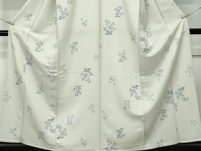 平和屋着物▽極上 洗える最高級着物 <英>はなぶさ謹製 小紋 単衣 草花文 逸品 CZAA5338s6
