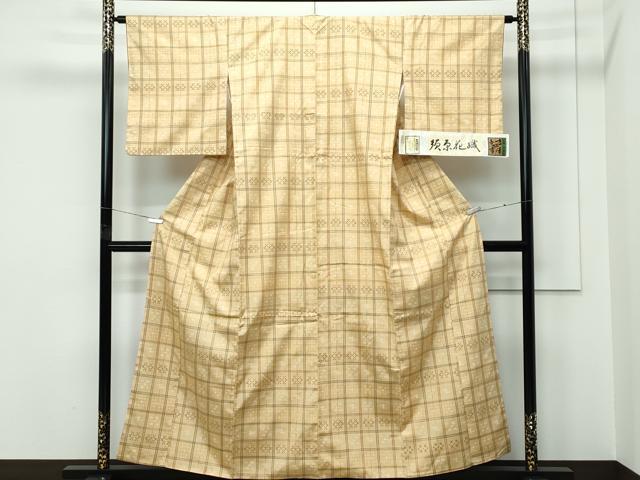 平和屋着物●極上 伝統工芸士 七代目 吉澤与市 須原花織 やまと誂製 証紙付き 逸品 CZAA5361s6