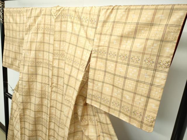 平和屋着物●極上 伝統工芸士 七代目 吉澤与市 須原花織 やまと誂製 証紙付き 逸品 CZAA5361s6
