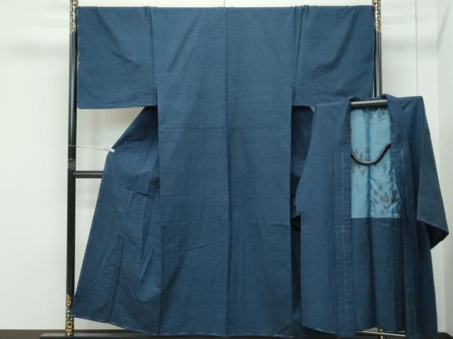 平和屋着物●極上 男性 紬 アンサンブル キングサイズ 霞文 逸品 未使用 CZAA5365s6