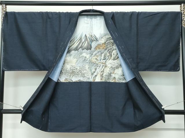 平和屋着物●極上 男性 結城紬 アンサンブル 杢 逸品 未使用 CZAA5370s6