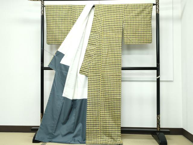 平和屋本店●極上 紅花紬 米沢 新田工房 太子間道 証紙付き 逸品 CZAA5374s6