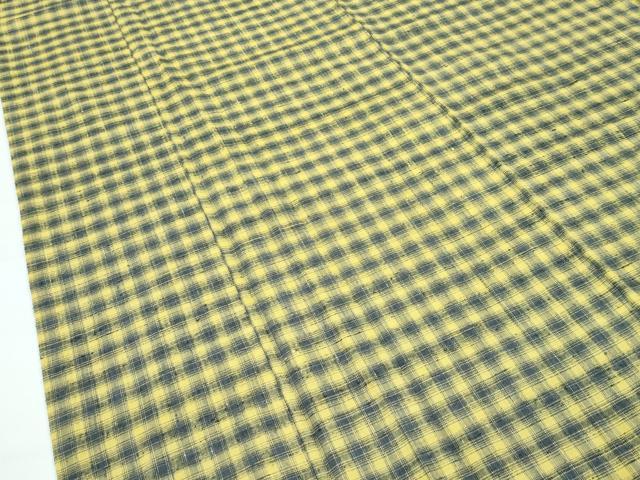 平和屋本店●極上 紅花紬 米沢 新田工房 太子間道 証紙付き 逸品 CZAA5374s6
