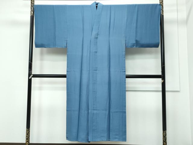 平和屋着物●極上 男性 紬 アンサンブル 長襦袢セット 濃紺地 逸品 未使用 CZAA5400s6