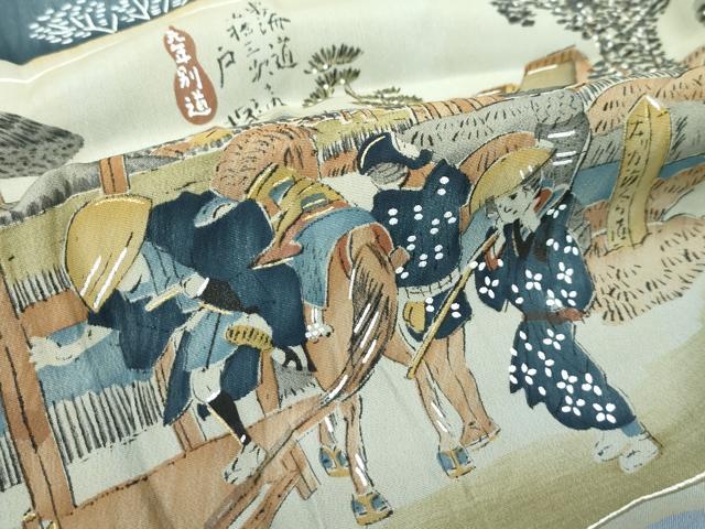 平和屋着物●極上 男性 本場大島紬 アンサンブル 長襦袢セット 100亀甲 総詰め 逸品 CZAA5422s6