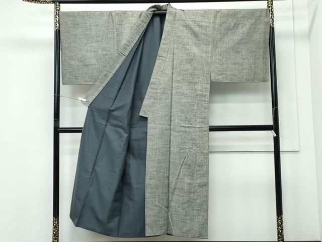 平和屋着物●極上 男性 紬 アンサンブル 長襦袢セット 霞文 逸品 CZAA5424s6