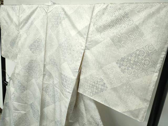 平和屋着物●極上 本場大島紬 白大島 9マルキ 吉祥文様 やまと誂製 逸品 未使用 CZAA5427s6