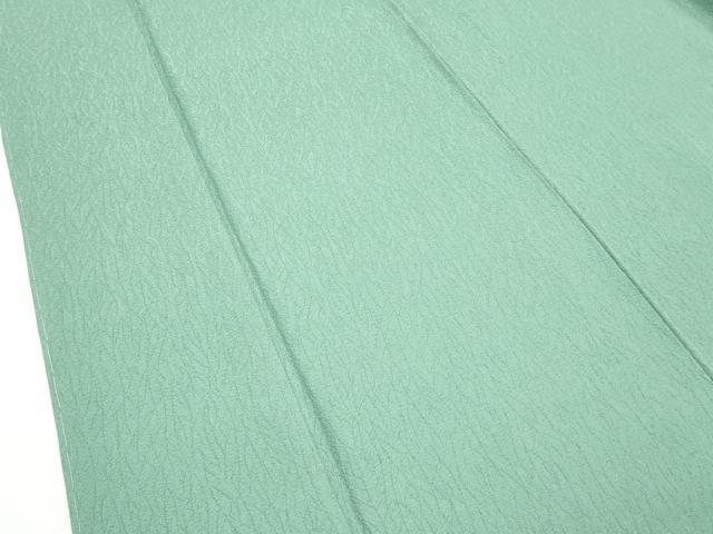 平和屋着物●極上 色無地 柳染色 氷割地紋 さが美扱い 逸品 未使用 CZAA5436s6