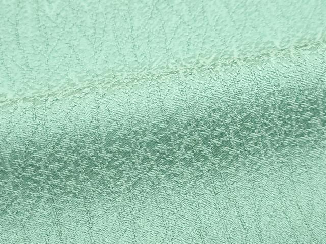 平和屋着物●極上 色無地 柳染色 氷割地紋 さが美扱い 逸品 未使用 CZAA5436s6