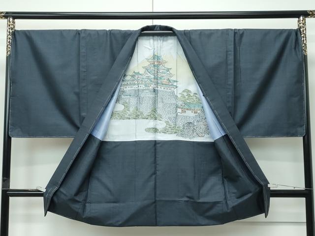 平和屋着物●極上 男性 本場大島紬 アンサンブル キングサイズ 100亀甲 総詰め 逸品 未使用 CZAA5442s6