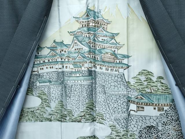 平和屋着物●極上 男性 本場大島紬 アンサンブル キングサイズ 100亀甲 総詰め 逸品 未使用 CZAA5442s6