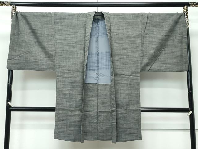 平和屋着物●極上 男性 紬 アンサンブル キングサイズ 霞文 逸品 CZAA5444s6