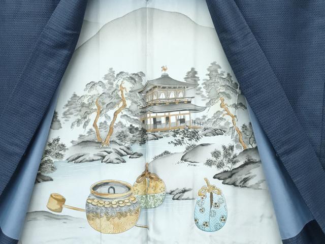 平和屋着物●極上 男性 紬 アンサンブル キングサイズ 100亀甲 逸品 未使用 CZAA5445s6