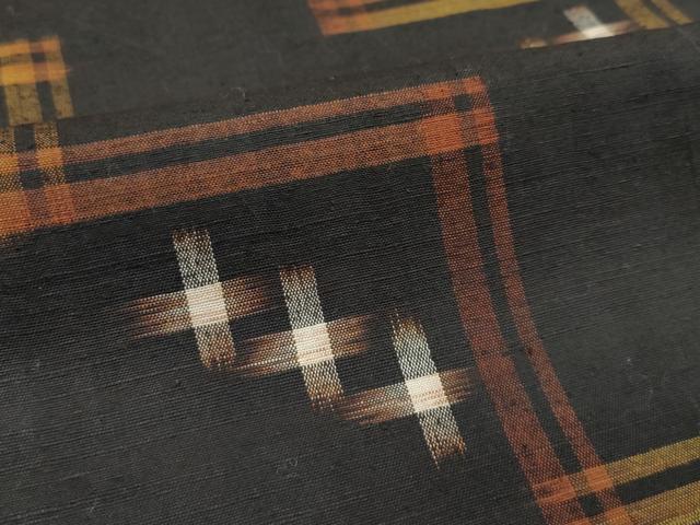 平和屋着物●極上 国指定重要無形文化財 本場久米島紬 手織 逸品 CZAA5474s6
