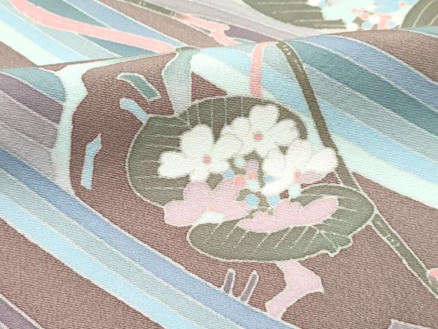 平和屋着物●極上 本加賀友禅作家 高平良隆 訪問着 流水枝花文 暈し染め 逸品 CZAA5479s6