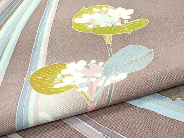 平和屋着物●極上 本加賀友禅作家 高平良隆 訪問着 流水枝花文 暈し染め 逸品 CZAA5479s6