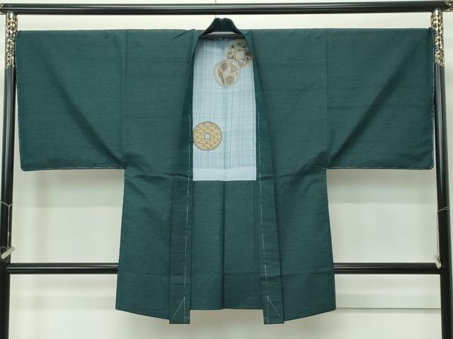平和屋着物∞極上 男性 長羽織 髭紬 霞文 逸品 未使用 CZAA5481s6