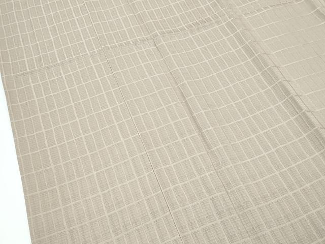 平和屋着物∞極上 道行コート ロング丈 格子柄 逸品 CZAA5496s6