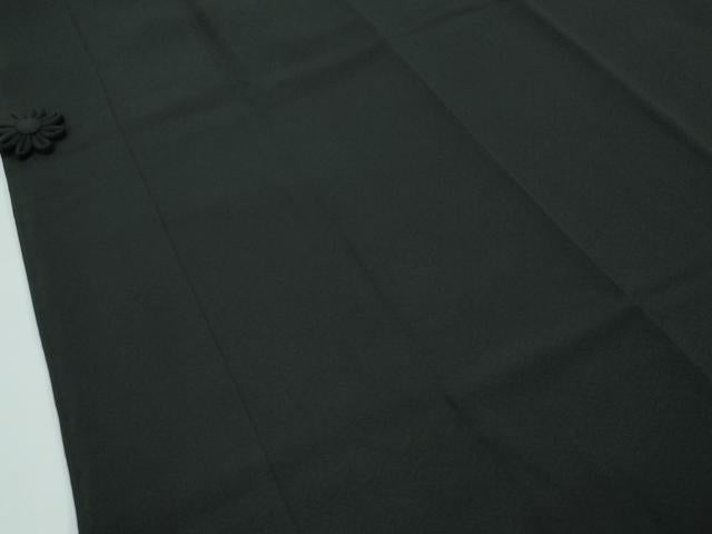 平和屋着物∞極上 道中着 ロング丈 色無地 黒地 逸品 CZAA5565s6