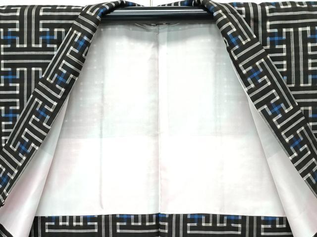 平和屋着物●希少 本場大島紬 龍郷絣 秋名バラ アンサンブル 逸品 未使用 CZAA5573s6