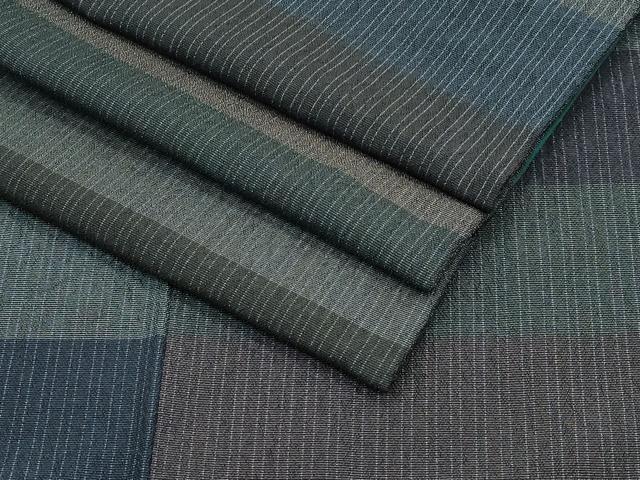平和屋着物●極上 本塩沢 横段文 逸品 CZAA5583s6