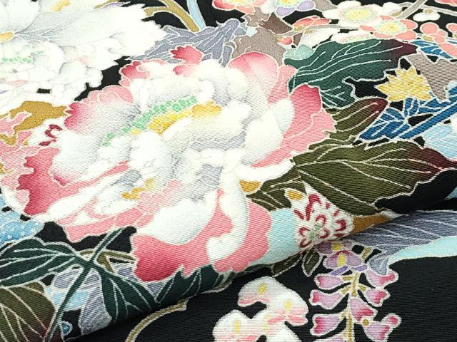 平和屋着物●極上 本加賀友禅作家 宮野勇造 黒留袖 宮島 枝花文 逸品 CZAA5600s6