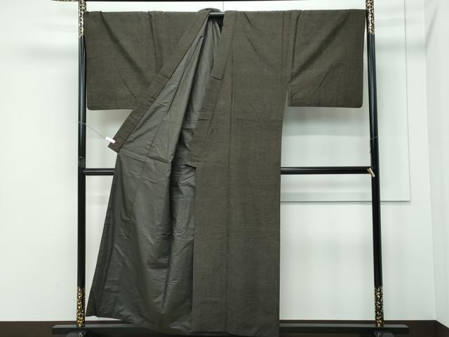 平和屋着物●極上 男性 紬 アンサンブル 霞文 逸品 CZAA5606s6