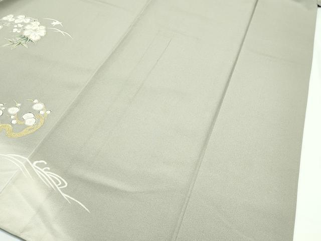 平和屋本店●極上 訪問着 駒刺繍 流水草花丸文 暈し染め 金彩 逸品 CZAA5611s6