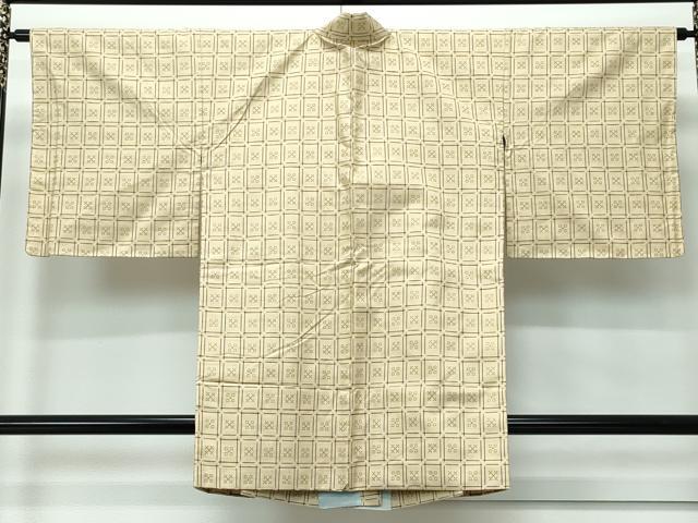 平和屋着物∞極上 道中着 琉球花織 草木染 手織り 手括り 大城織物工場 証紙付き 逸品 未使用 CZAA5639s6