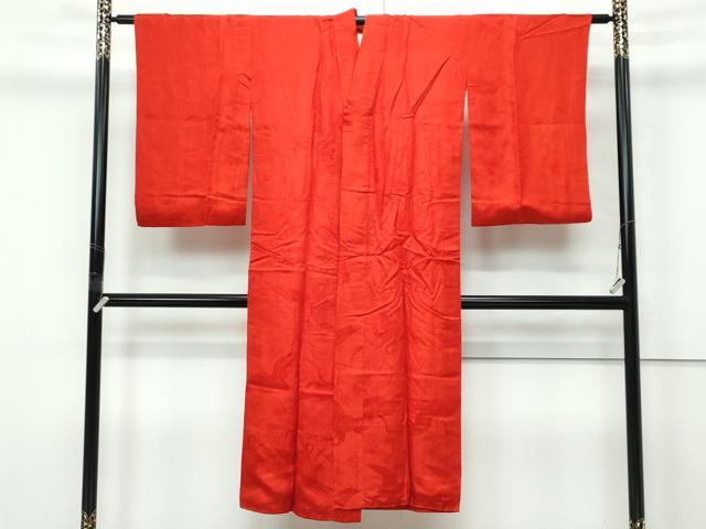 平和屋本店●極上 アンティーク 大正ロマン 長襦袢 袷 飛鶴松地紋 逸品 CZAA5677s6