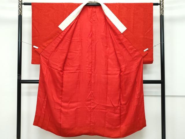 平和屋本店●極上 アンティーク 大正ロマン 長襦袢 袷 雲重ね地紋 逸品 CZAA5684s6