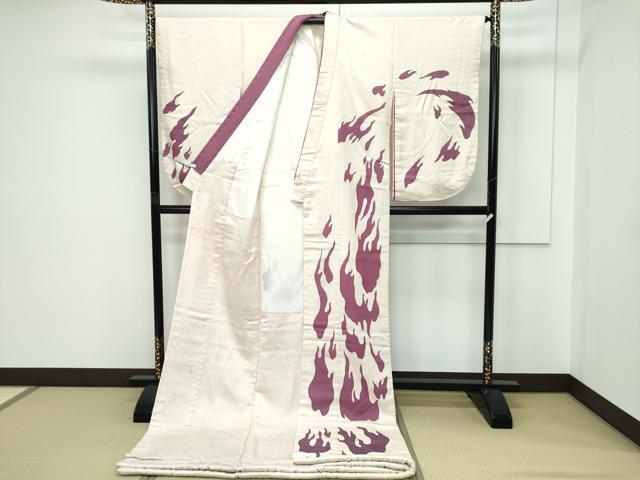 平和屋本店●極上 世界的人形師 辻村寿三郎 ジュサブロー お引きずり・お引き摺り・引き振袖 舞妓 芸妓 炎 たたき染め 逸品 CZAA5698s6