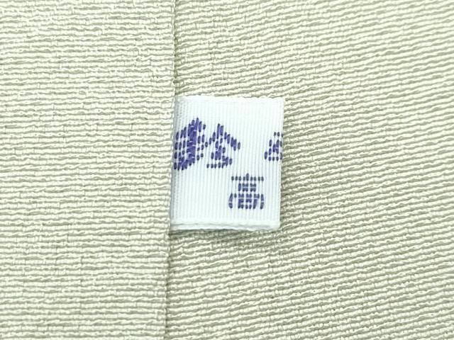 平和屋本店●極上 細密友禅作家 坂江伸仁 色留訪問着 鶏 柳鼠色地 鈴乃屋扱い 逸品 CZAA5737s6