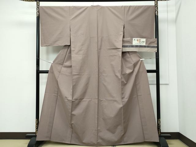 平和屋本店▽極上 綿薩摩 東郷織物謹製 手織 實篤 永江明夫 単衣 さつま絣 みじん格子 証紙付き 綿 逸品 未使用 CZAA5741s6
