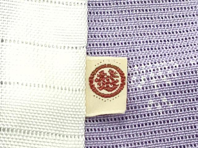 平和屋本店*極上 夏物 人間国宝 小宮康孝 色留訪問着 江戸小紋 絽 鮫小紋柄 花鳥筏文 両面染 三越扱 逸品 未使用 CZAA5771s6