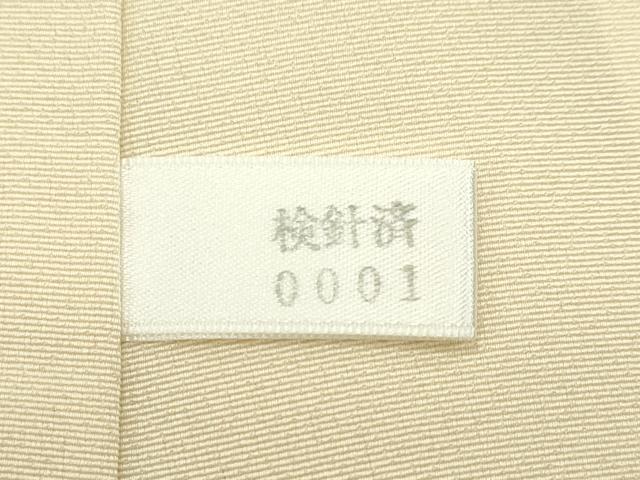平和屋本店●極上 訪問着 友禅 駒刺繍 渡り橋松竹梅草花文 暈し染め 金彩 蜂蜜色地 逸品 未使用 CZAA5809s6