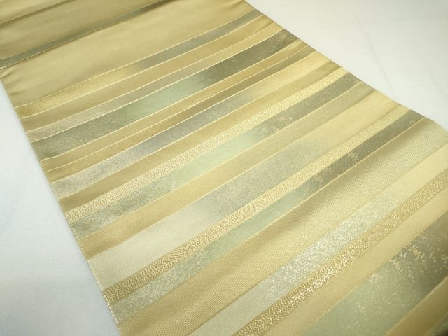 平和屋着物◎太鼓柄袋帯 横段文 金糸 引箔 逸品 DAAH4448cf